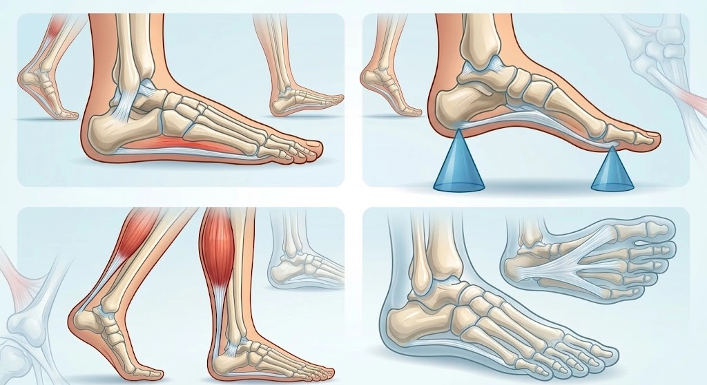 Different foot postures and foot types